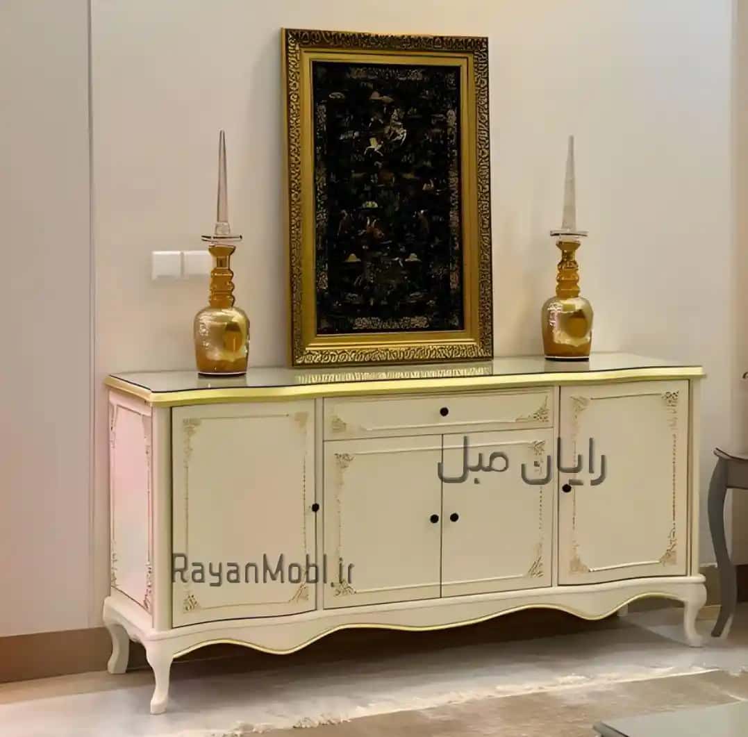ست میز تلویزیون و کنسول سلطنتی گلریز