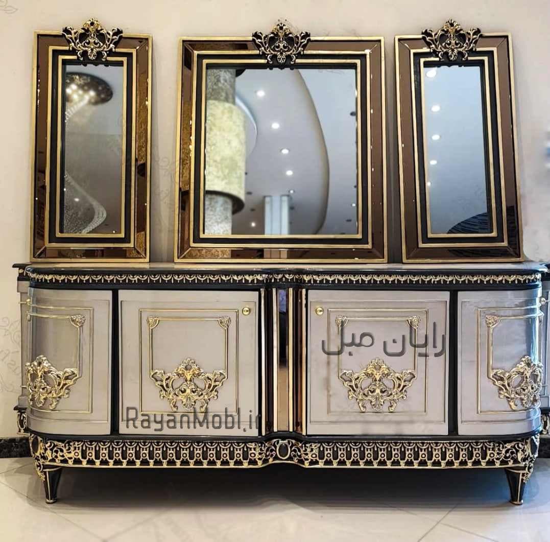 آینه کنسول تاتلیس گرد 4 درب