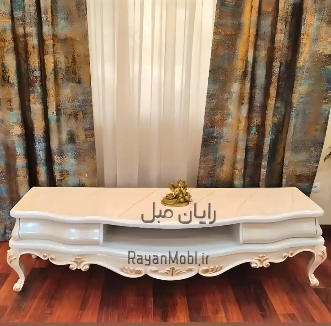 میز تی وی چوبی فرحان